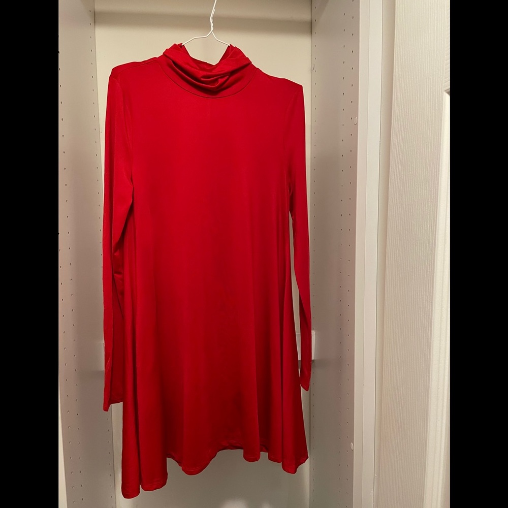 High Neck Flowy Dress